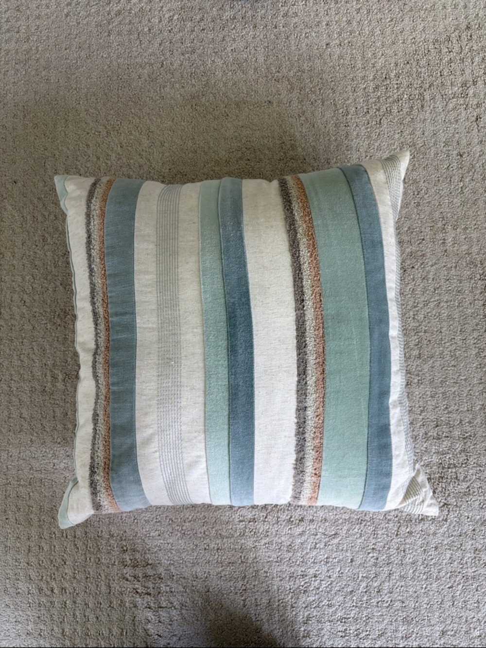 Peir 1 Decorative Stripped Pillow 20x19
